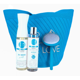 Kit prevenzione cani spazzola round blue- BE LOVE