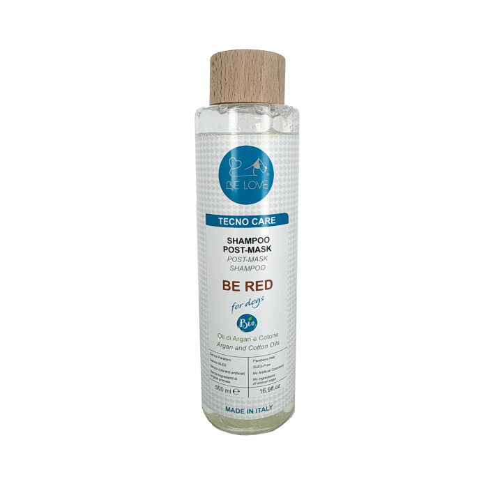 Be Red Shampoo cani  Post Maschera  specifico per Barboncini Rossi - BELOVE