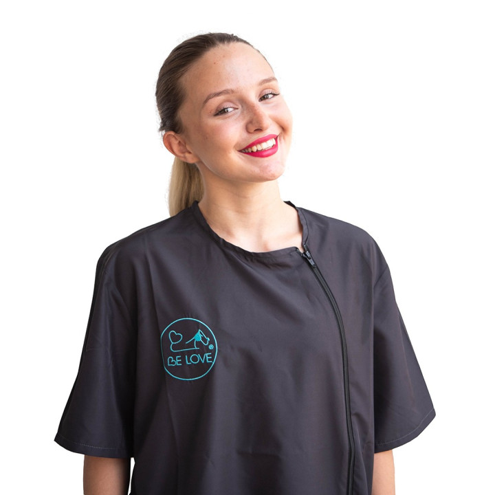Casacca per toelettatori con zip