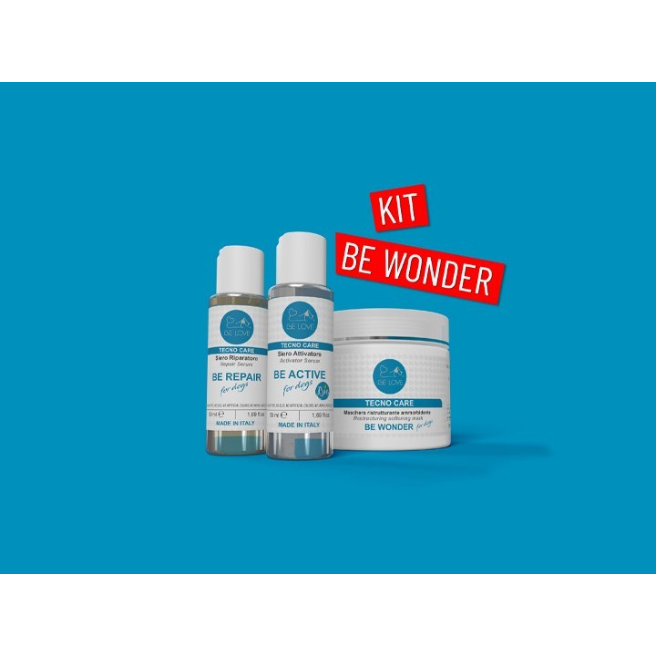 Kit per cani con manto sfibrato e danneggiato
