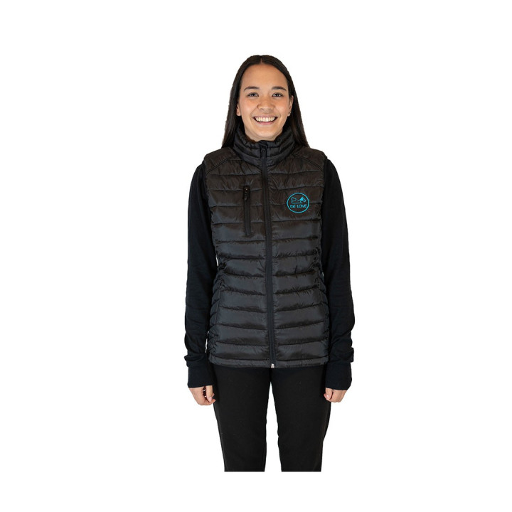 Piumino smanicato da donna