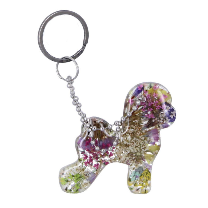Portachiavi cane Bichon Frise'- BE LOVE
