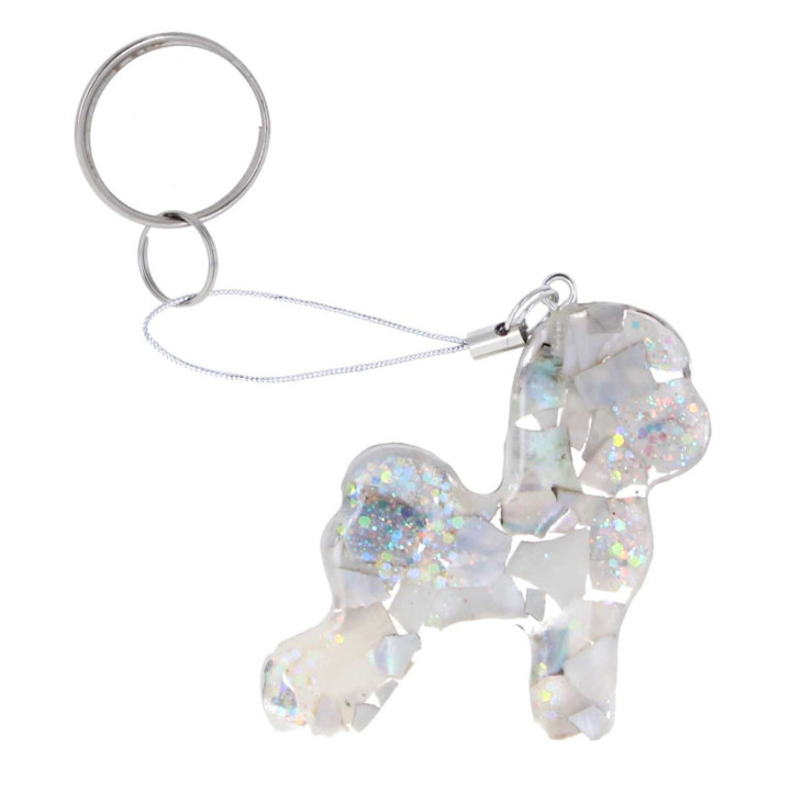 Portachiavi cane Bichon Frise'- BE LOVE
