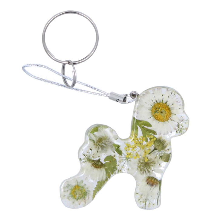 Portachiavi cane Bichon Frise'- BE LOVE